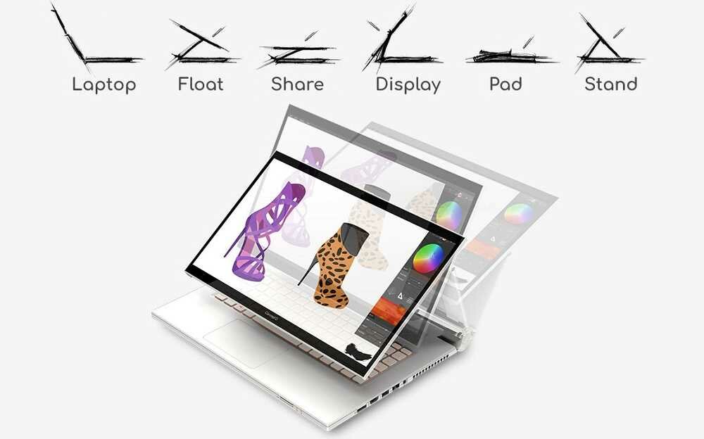 Laptop ACER ConceptD 7 Ezel Pro CC715-91P - Ezel Hinge