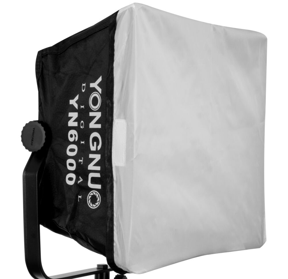 Lampa LED YONGNUO YN6000 WB barwa jasność zasilanie bateria montaż aparat zdjęcia filmy obsługa regulacja waga led wymiary