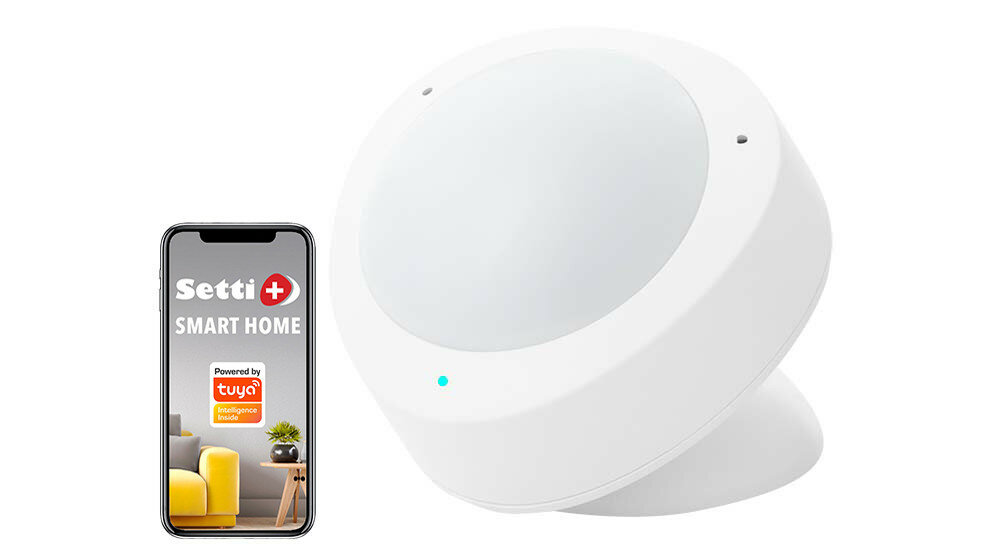 CZUJNIK RUCHU WIFI SETTI+ SS502 SMART wyglad front powiadomienie