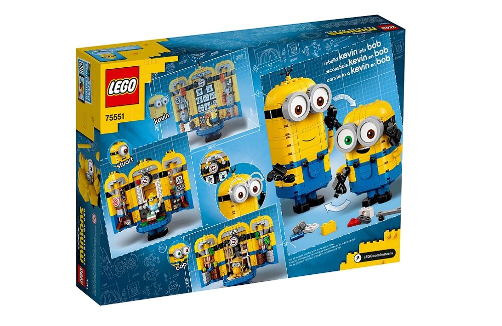 LEGO Minions Minionki z klocków i ich gniazdo 75551 kreatywna zabawa prawidłowy rozwój merytoryczny dziecka klocki figurki minifigurki bez zasilania klasyczna zabawa wysoka jakość lego wielogodzinna zabawa