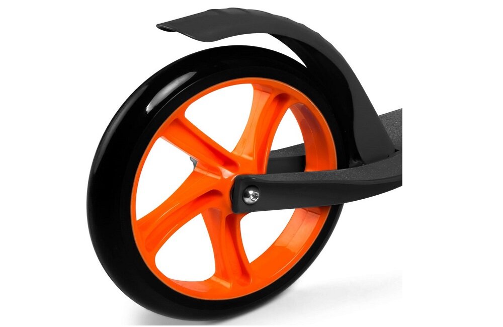 Hulajnoga dla dzieci SPOKEY Nerf Hasbro Noise Czarno pomarańczowy Duże koła i hamulec nożny