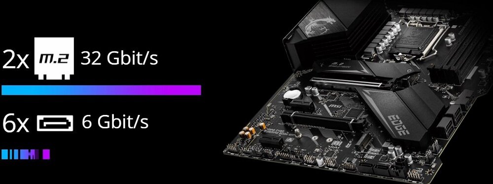 Płyta główna MSI MPG Z490 Gaming Edge Wi-Fi - polaczenie sieciowe