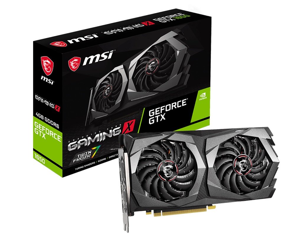 Karta graficzna MSI GeForce GTX 1650 D6 Gaming X 4GB architektura Pascal nowoczesne technologie