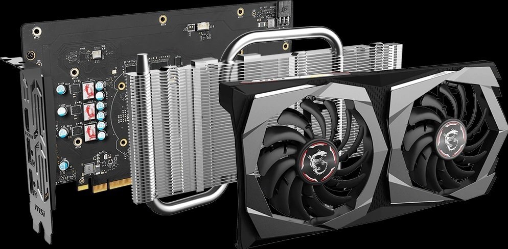 Karta graficzna MSI GeForce GTX 1650 D6 Gaming X 4GB system chłodzenia cicha praca