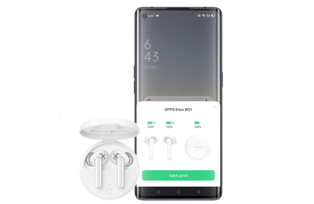 Słuchawki OPPO Enco W31 bluetooth zasięg brak kabli