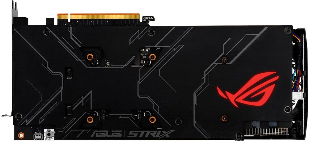 Karta Graficzna ASUS ROG Strix Radeon RX 5600 XT - estetyka świetnie wyglądająca obudowa diody LED Aura Sync