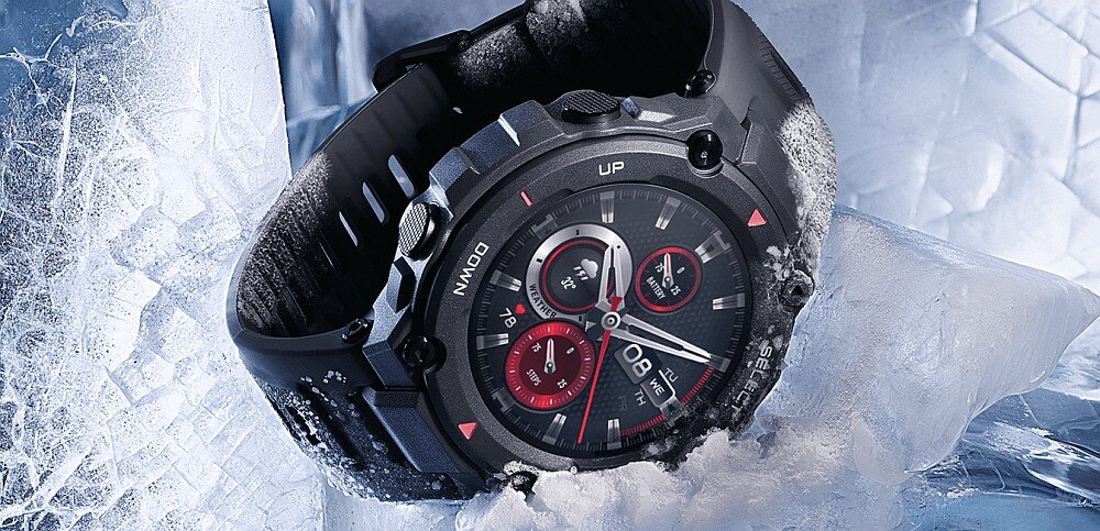 Smartwatch AMAZFIT T-Rex odporność wytrzymałość wodoodporność pływanie kurz pył certyfikat