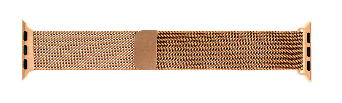 Pasek XLINE Milanese do Apple Watch (38/40mm) Różowe złoto wyglad zapiety mediolanska plecionka
