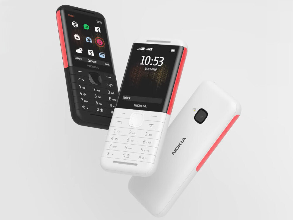 Telefon NOKIA 5310 baterii o pojemności 1200 mAh, wytrzymałej konstrukcji przydatnym technologiom