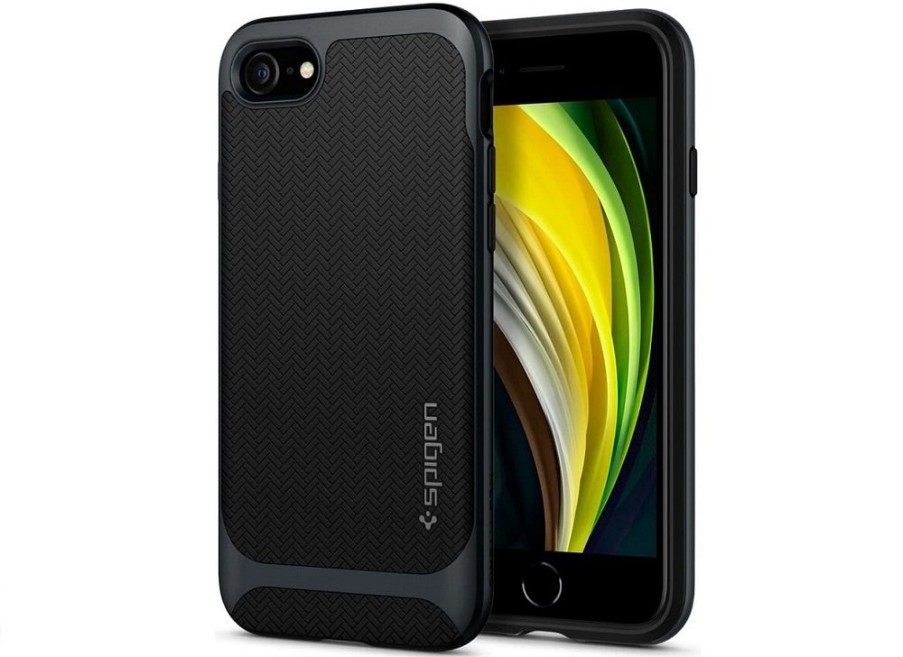 Etui SPIGEN Neo Hybrid do Apple iPhone 7-8-SE 2020 Czarno-szary pokrowiec bezpieczeństwo