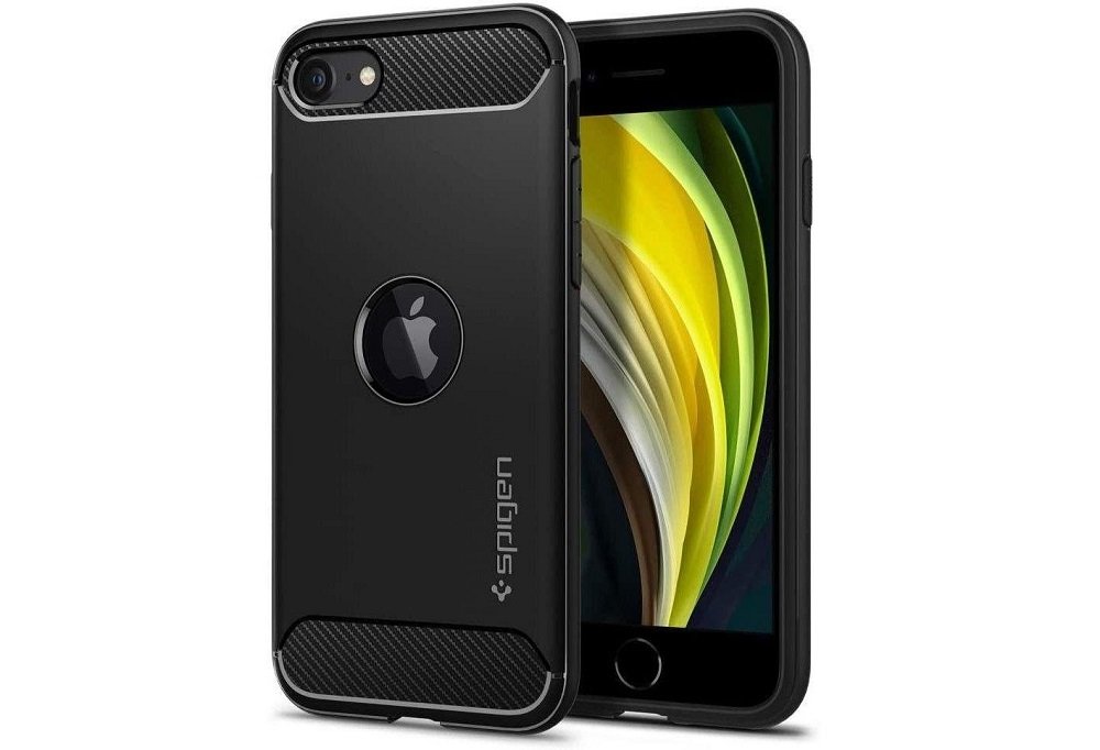 Etui-SPIGEN-Rugged-Armor-do-Apple-iPhone-SE-2020-Czarny