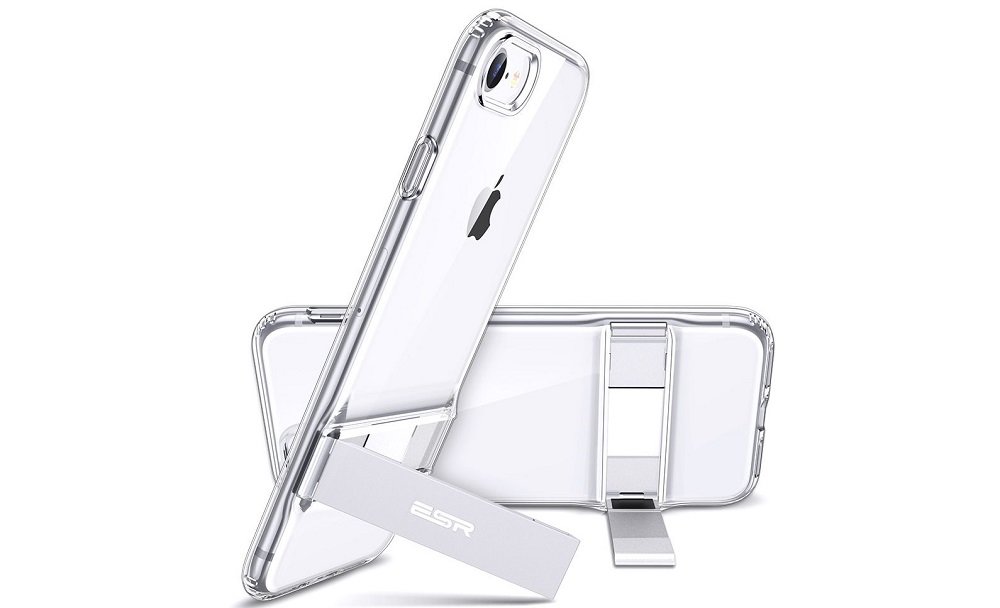 Etui ESR Air Shield Boost do Apple iPhone 7/8/SE 2020 Przezroczysty metalowa podpórka