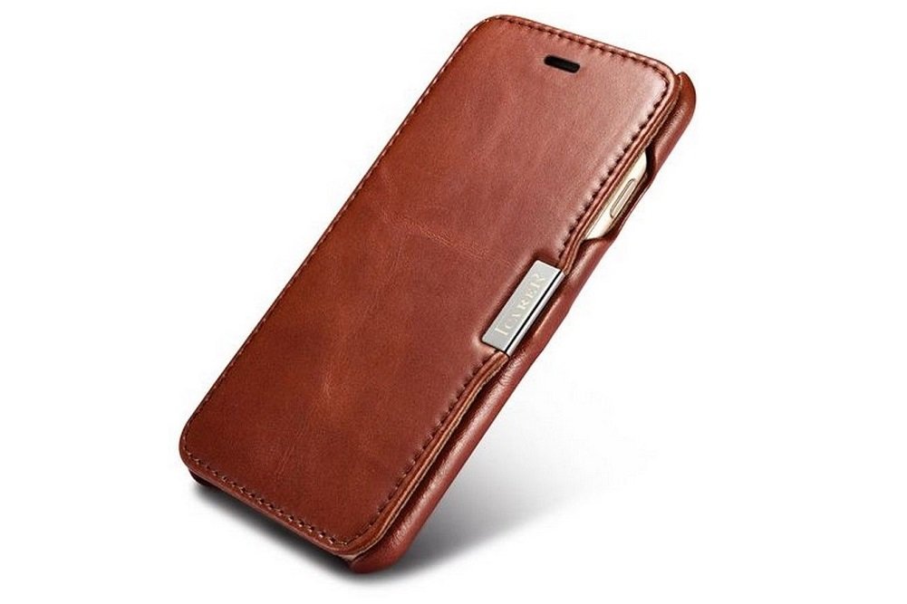 Etui ICARER Vintage do Apple iPhone 7 8 SE 2020 skórzany pokrowiec skóra bydlęca