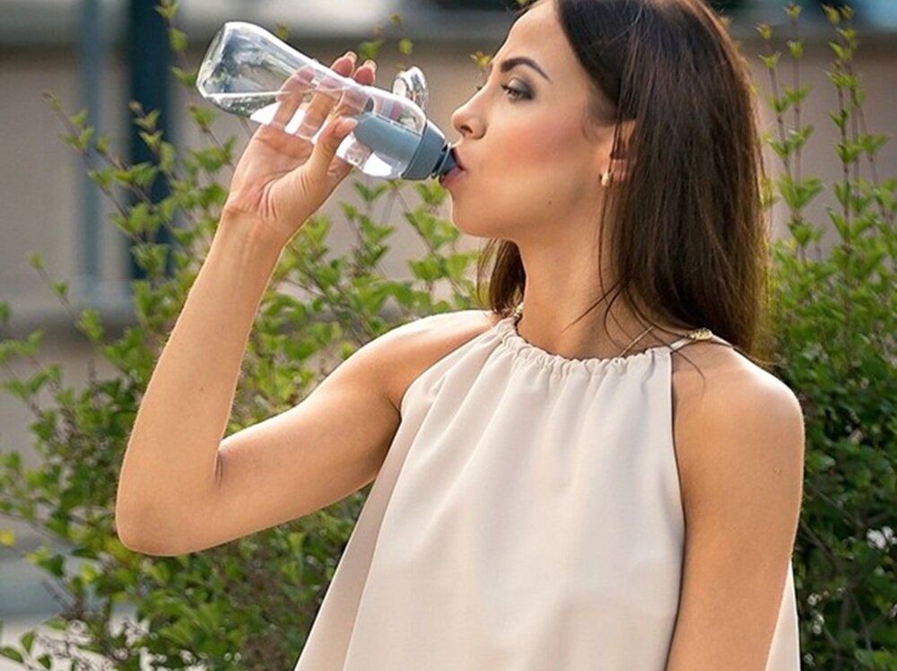 Butelka filtrująca DAFI Soft 300 ml +1 filtry Stalowy kompaktowe wymiary, ergonomiczna konstrukcja, bez kupowania plastikowych butelek, różnorodne kolory