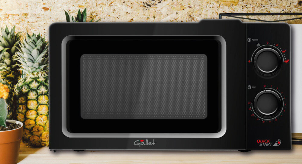 KUCHENKA MIKROFALOWA GALLET FMOM205B Równomierne podgrzewanie jednolite podgrzewanie uchwyt sygnalizacja dźwiękowa bezpieczeństwo
