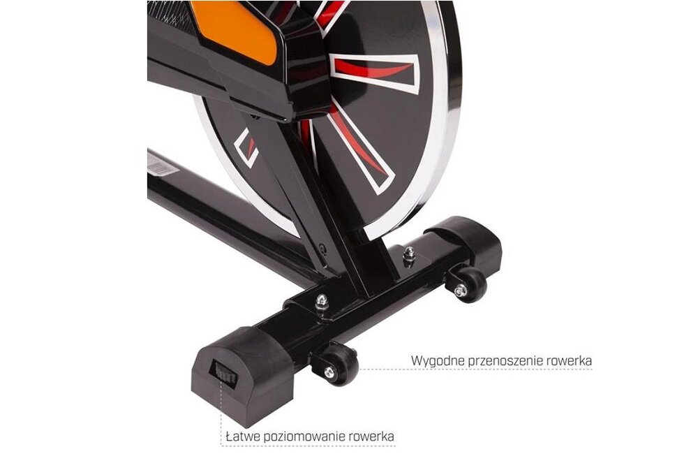 Rower spinningowy HMS SW2102 Pełna mobilność kółka transportowe