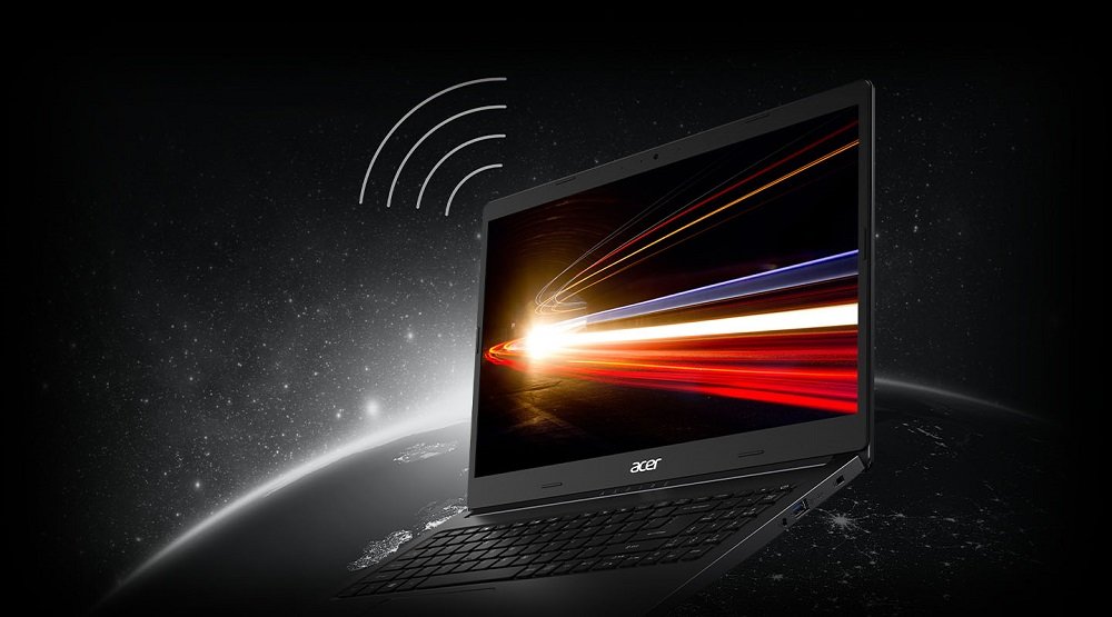 Laptop Acer Aspire 3 szybka komunikacja Wi-Fi dwupasmowa sieć