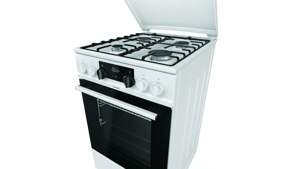 GORENJE-K5341WJ kuchenka przestrzeń gotowanie palniki funkcje powłoka