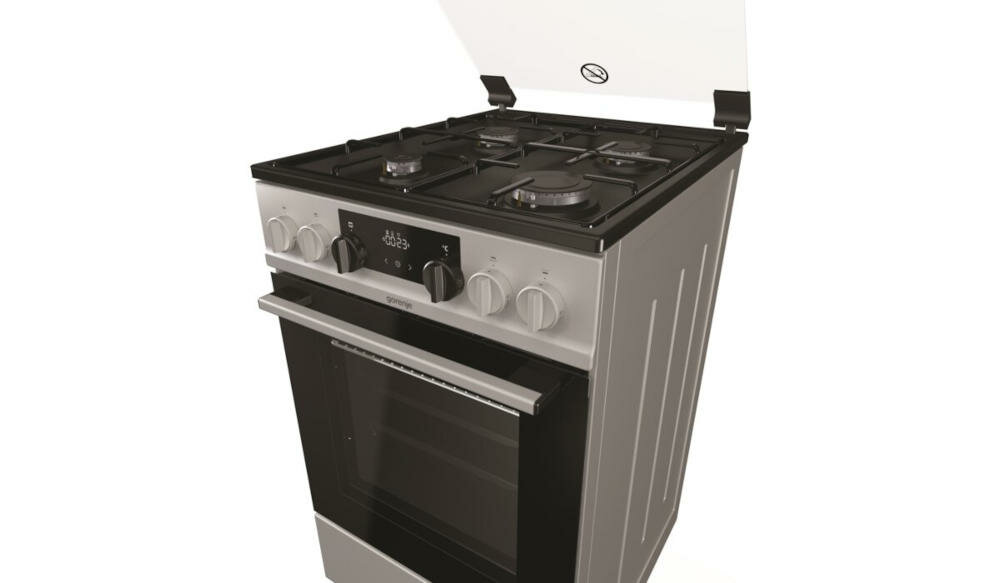GORENJE-K5352XH kuchenka przestrzeń gotowanie palniki funkcje powłoka