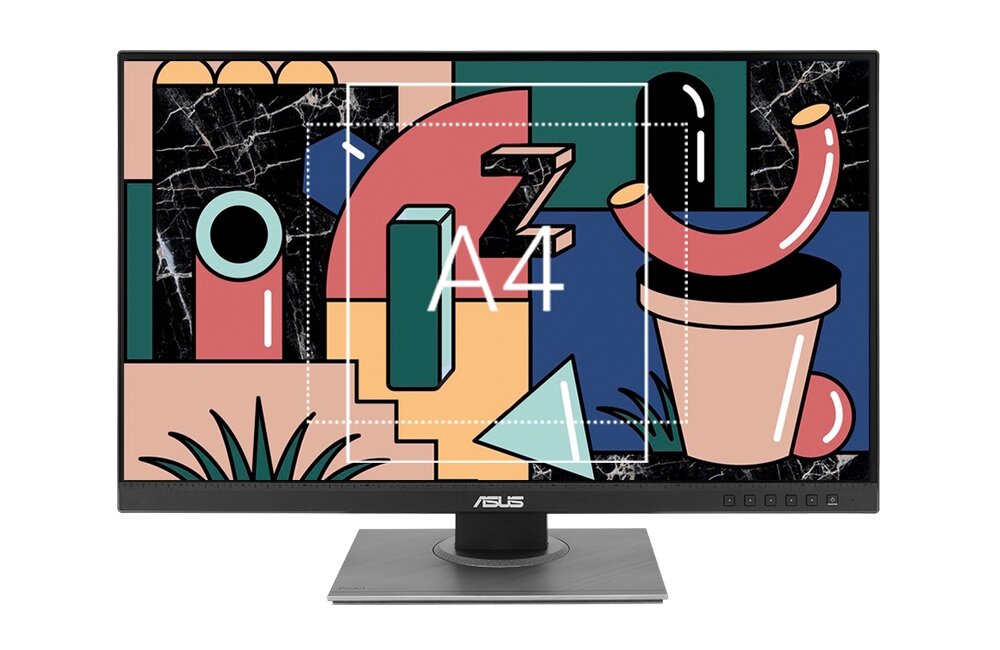 Monitor ASUS ProArt PA278QV Podgląd tworzonych projektów w ich rzeczywistych rozmiarach