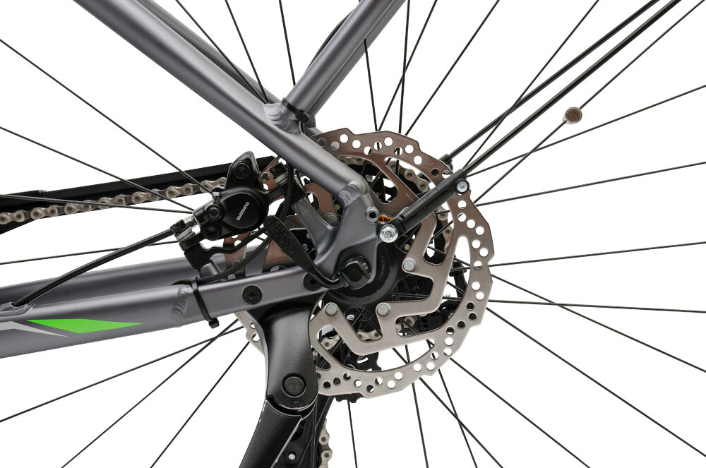 Rower elektryczny ATALA B-Easy CTB D19 Czarno-zielony - hamulce tarczowe hydrauliczne shimano