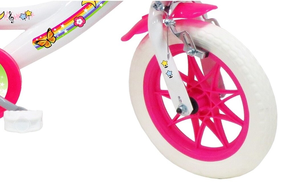 Rower dziecięcy DISNEY Unicorn 12 cali dla dziewczynki koła 14 cali dla dziewczynek błotniki hamulce szczękowe Saccon Caliper przedni i tylny