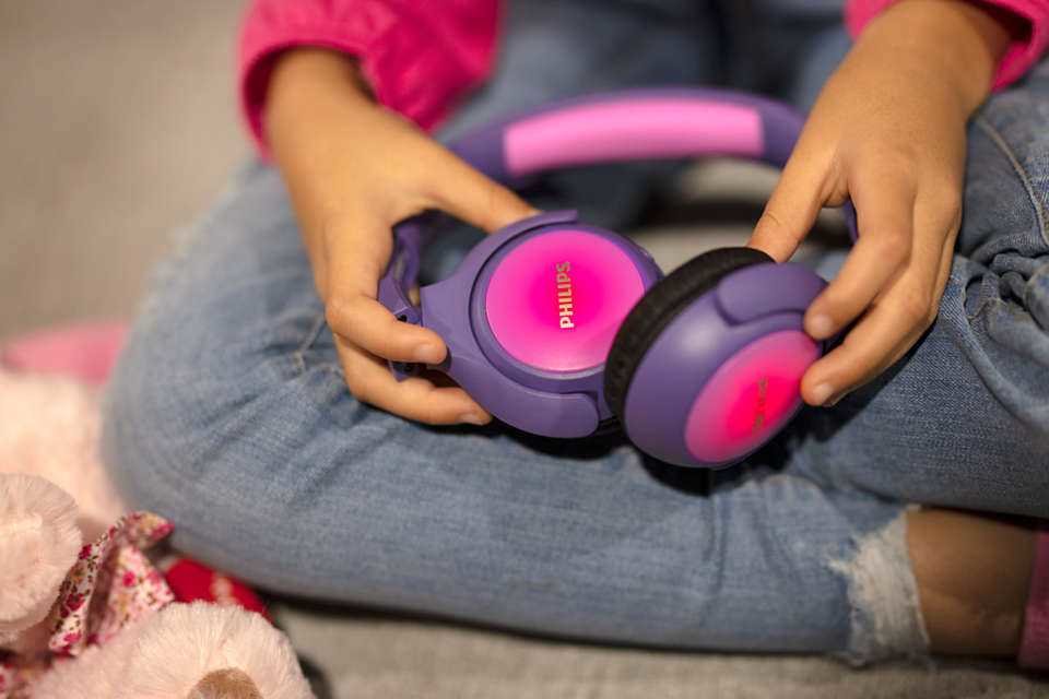 Słuchawki nauszne PHILIPS TAKH402PK-00 Różowy - LED