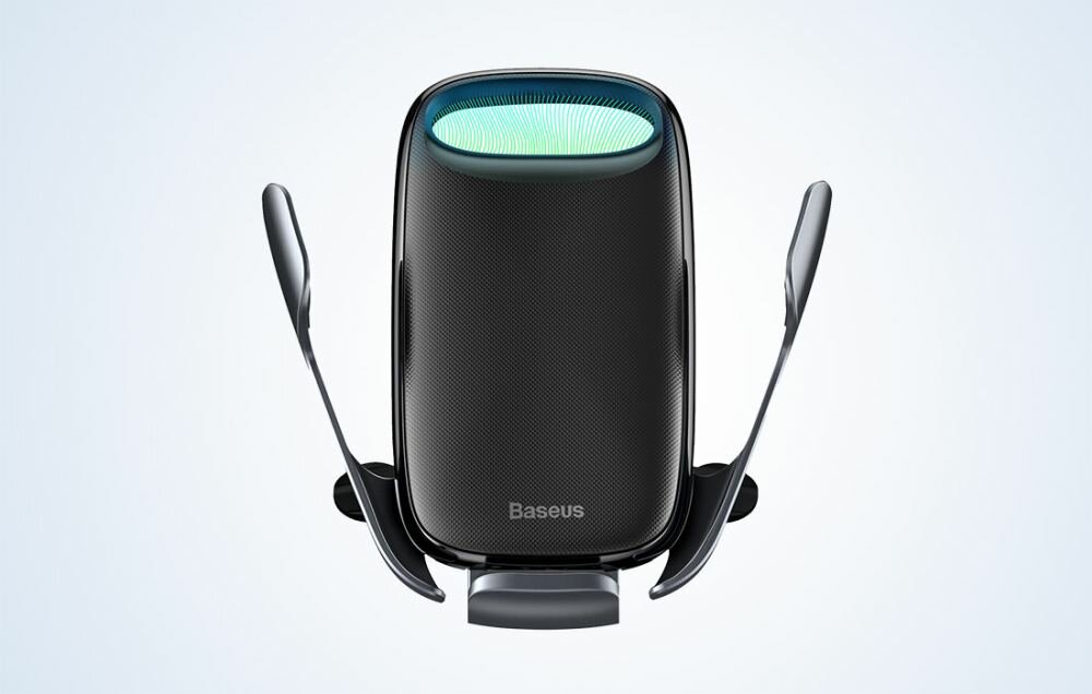 Uchwyt na telefon BASEUS Milky Way WXHW02-01 15W Czarny obsluga bezpieczenstwo