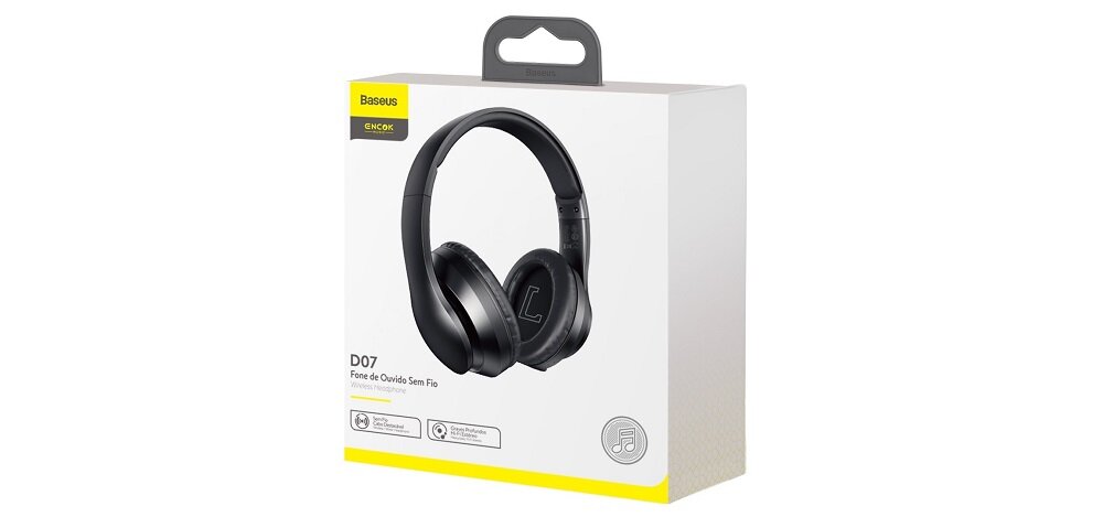 Słuchawki nauszne BASEUS Encok D07 Czarny opakowanie