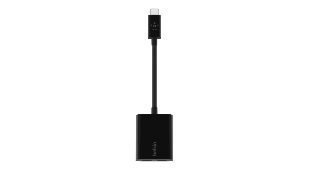 Adapter USB Typ-C - 2x USB Typ-C Belkin F7U081BTBLK szybkie ładowanie kompatybilne urządzenia ładowanie