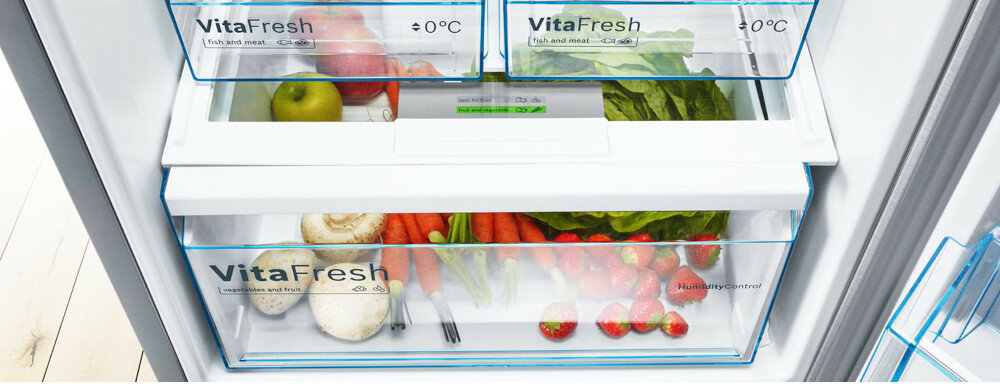 Lodówka BOSCH KGN49AIEQ VitaFresh przedłużona świeżość