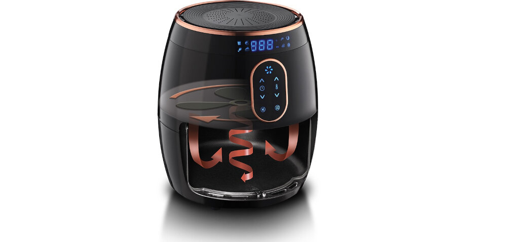 Frytkownica beztłuszczowa BERLINGER HAUS BH 9035 Moonlight Edition Air Fryer urzadzenie cyrkulacja powietrza bez tluszczu