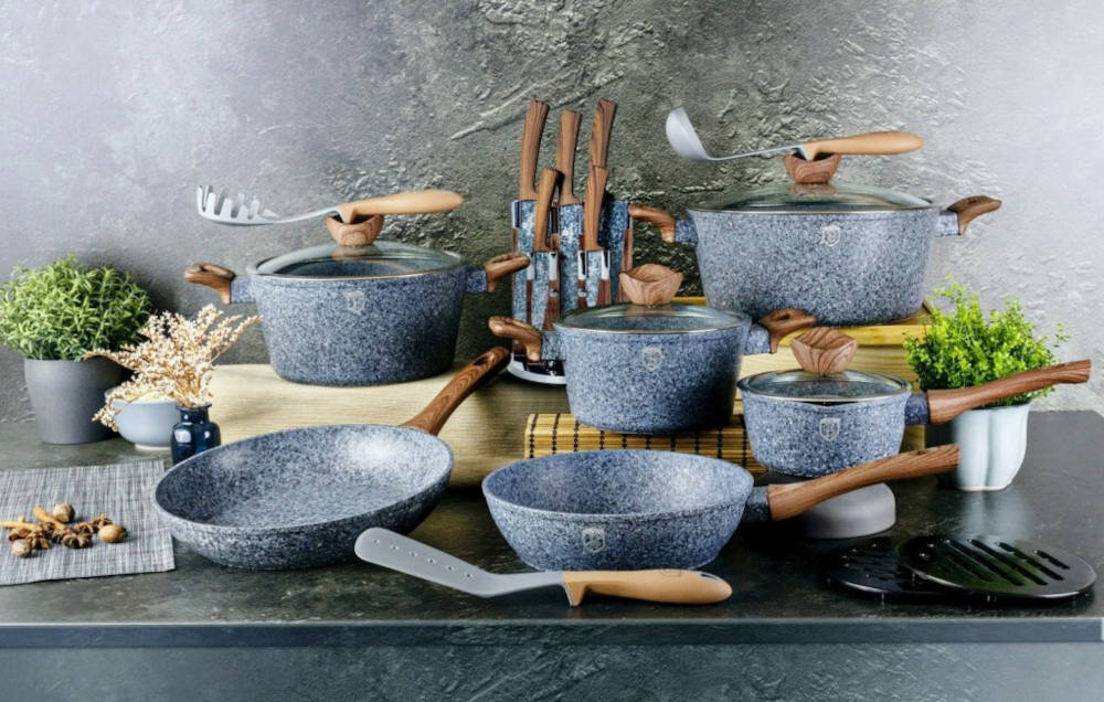 Patelnia wok BERLINGER HAUS Forest Line BH/1204N 28 cm unikalna kolorystyka wyglad 