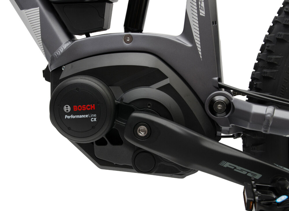 Rower elektryczny ATALA B-XGR8 M18 27.5 cala męski Grafitowy silnik marki BOSCH Performance LINE CX Gen3 moc 250W w centralnym punkcie maksymalny zasięg do 100 km