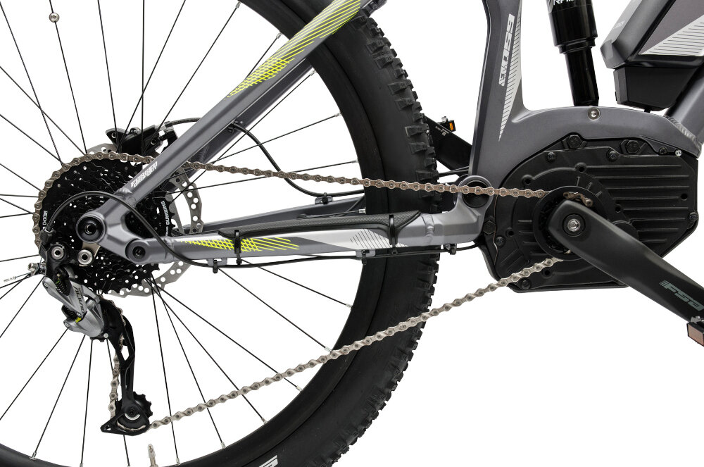 Rower elektryczny ATALA B-XGR8 M18 27.5 cala męski Grafitowy przerzutki tylne marki SHIMANO 9 biegów bezawaryjne SHIMANO Altus