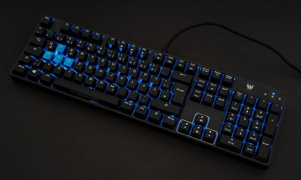 Klawiatura ACER Predator Aethon 300 Cherry MX Blue - wyglad