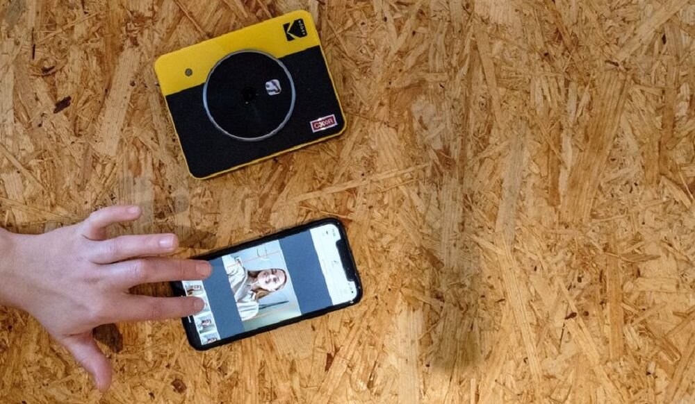 Aparat KODAK Mini Shot 2 Retro zdjęcia drukowanie drukarka wkłady filmy rozdzielczość bateria obiektyw pojemność tryby filtry łączność smartfon aplikacja sterowanie ogniskowa przysłona migawka lampa błyskowa wymiary ekran wizjer waga zapis karta pamięć