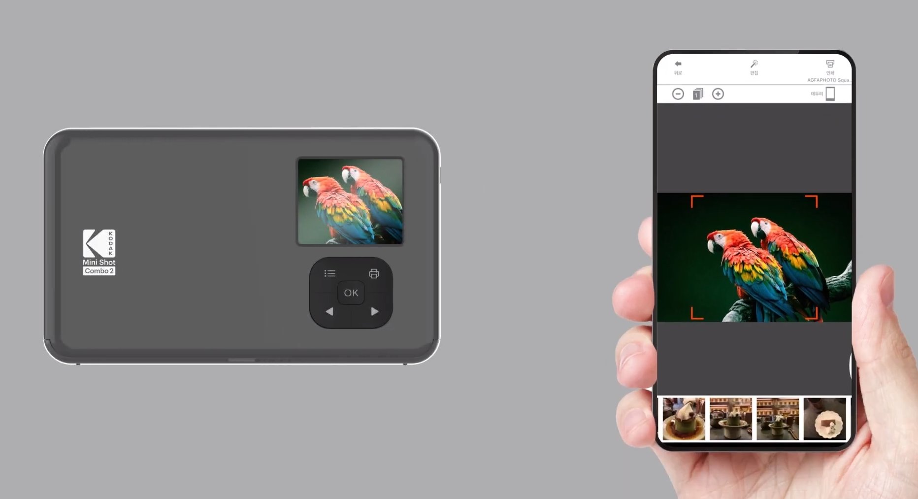 Aparat KODAK Mini Shot Combo kodak instant printer opcje edyji kolaże 