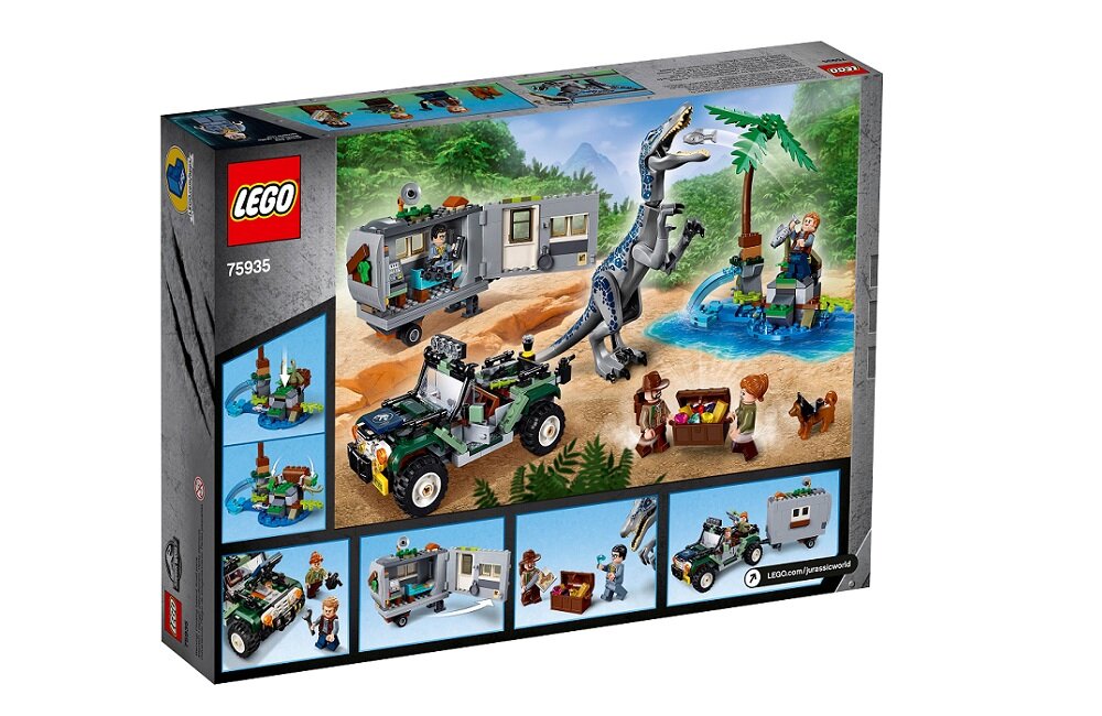 LEGO Jurassic World Starcie z barionyksem poszukiwanie skarbów 75935 kreatywna zabawa prawidłowy rozwój merytoryczny dziecka klocki figurki minifigurki bez zasilania klasyczna zabawa wysoka jakość lego wielogodzinna zabawa