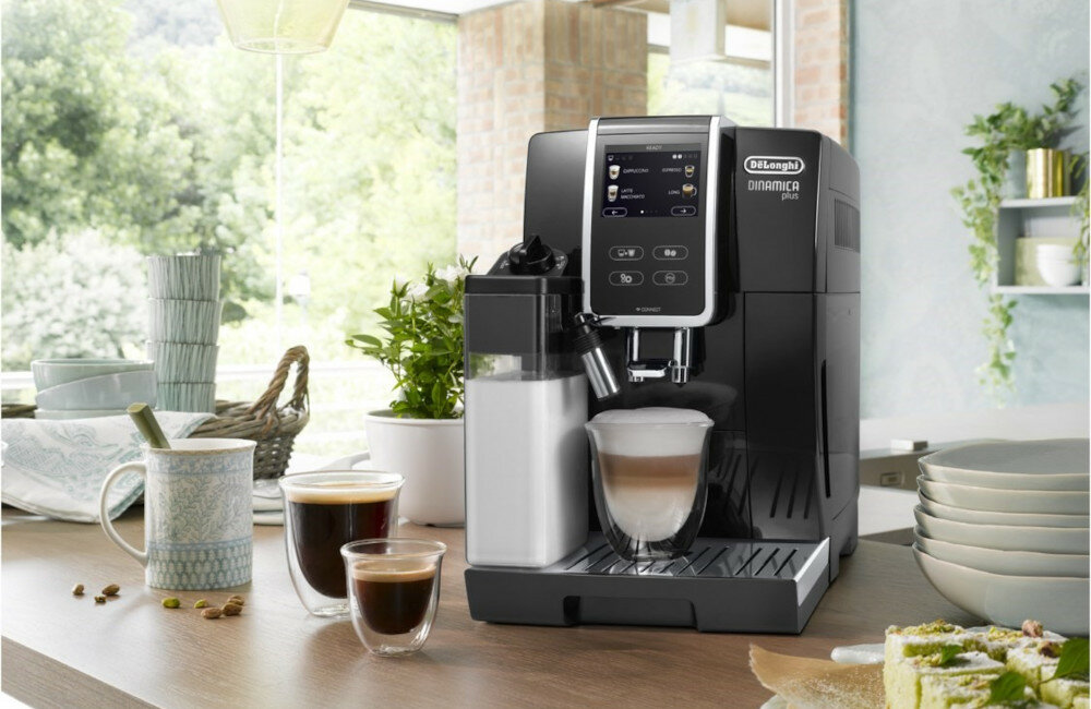 DE'LONGHI Dinamica Plus ECAM 370.85.B filtr wody twardosc wody odkamienianie