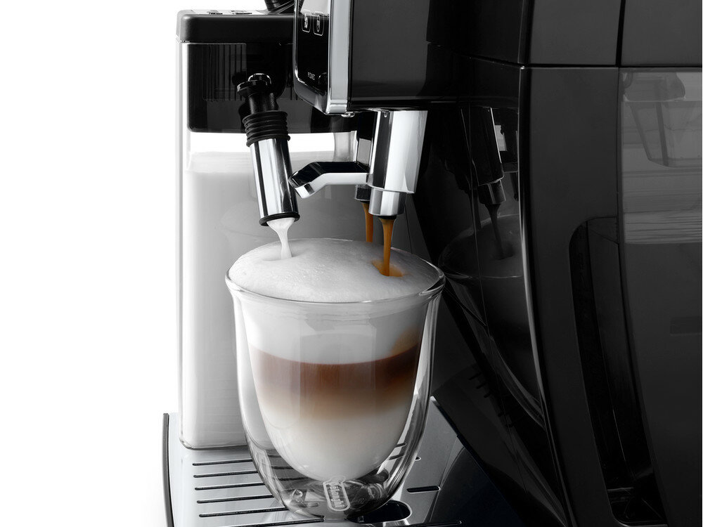 DE'LONGHI Dinamica Plus ECAM 370.85.B latte crema spienianie mleka
