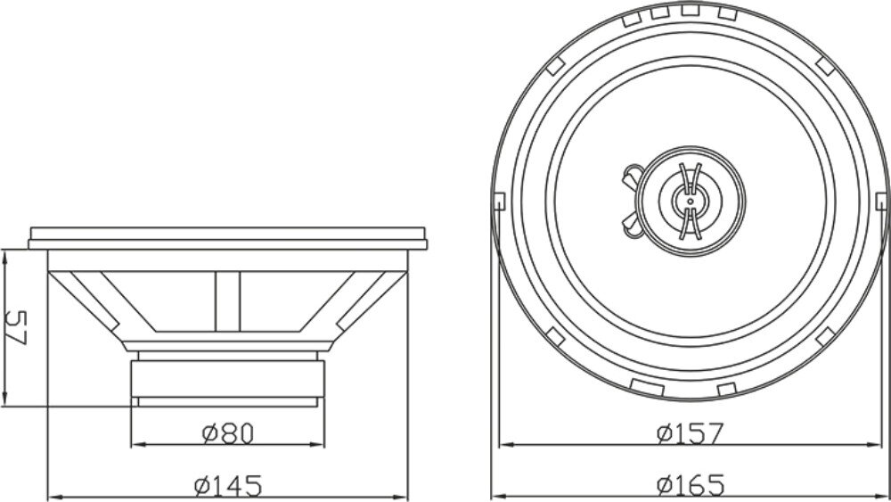 Głośnik samochodowy BLOW S-165 przeznaczenie moc zakres średnica montaż