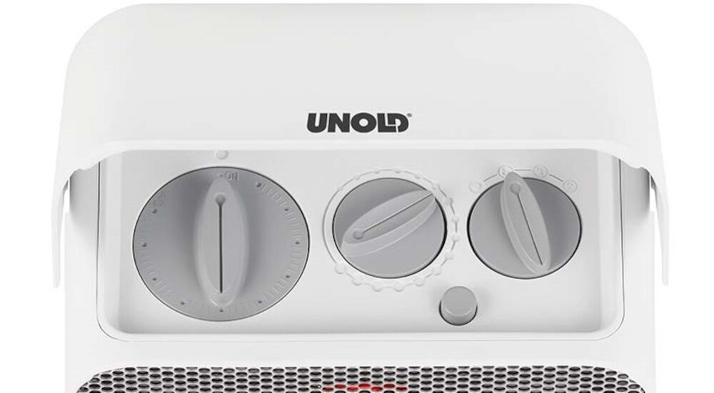 Termowentylator UNOLD 86450 regulowana bezstopniowo za pomoca termostatu