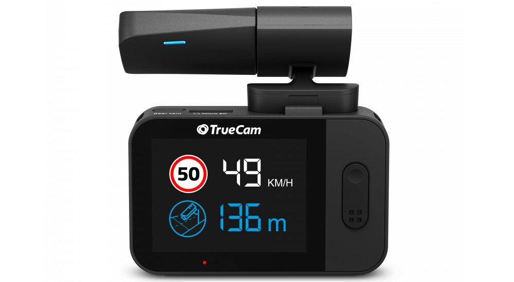 Wideorejestrator TRUECAM M7 GPS Dual Czarny nagrywanie moduł GPS prędkość