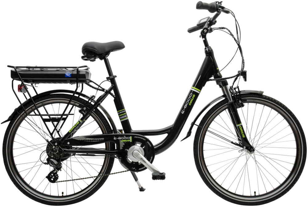 Rower elektryczny ORUS E-8000 Czarny wyglad front