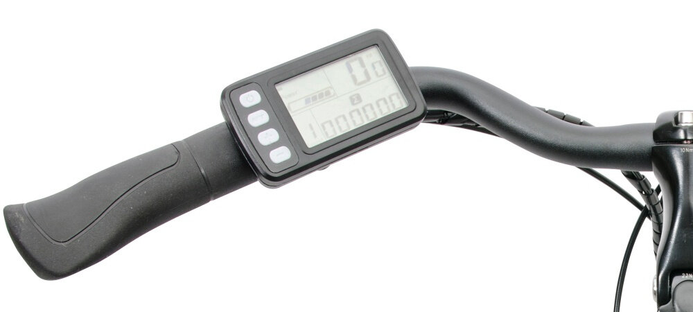 Rower elektryczny ORUS E-8000 Czarny silnik bateria zasieg predkosc wyswietlacz