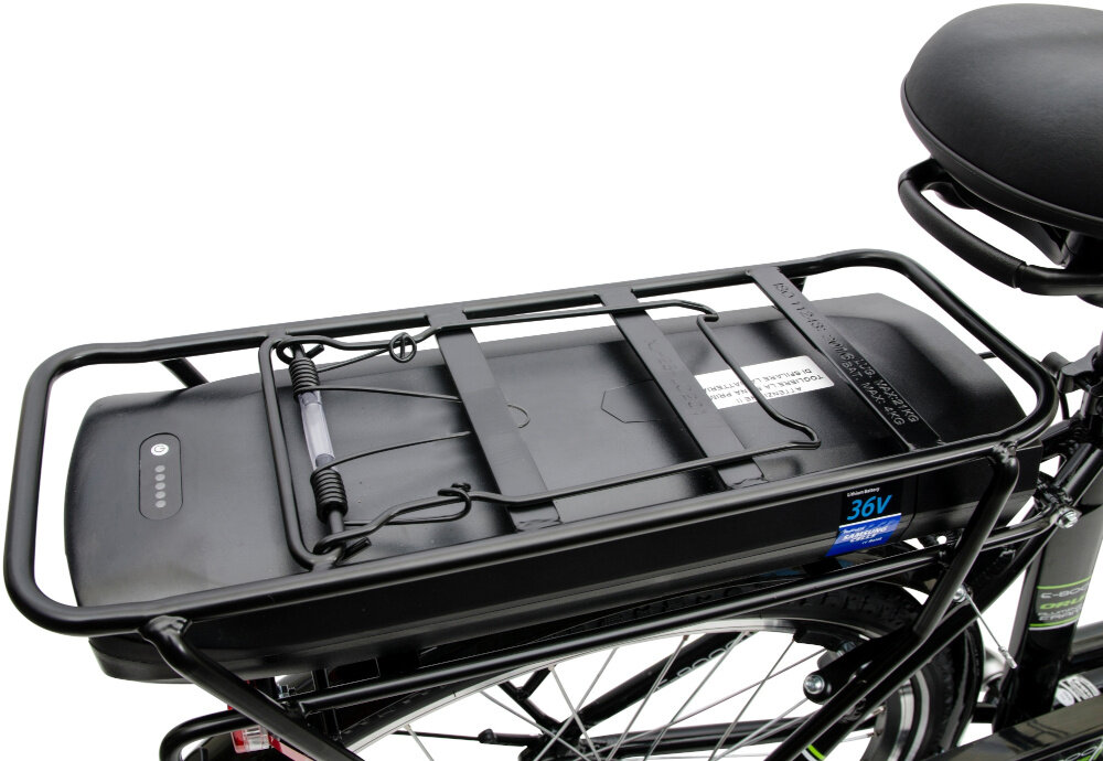 Rower elektryczny ORUS E-8000 Czarny - akcesoria oswietlenie led blotniki dzwonek stopka bagaznik