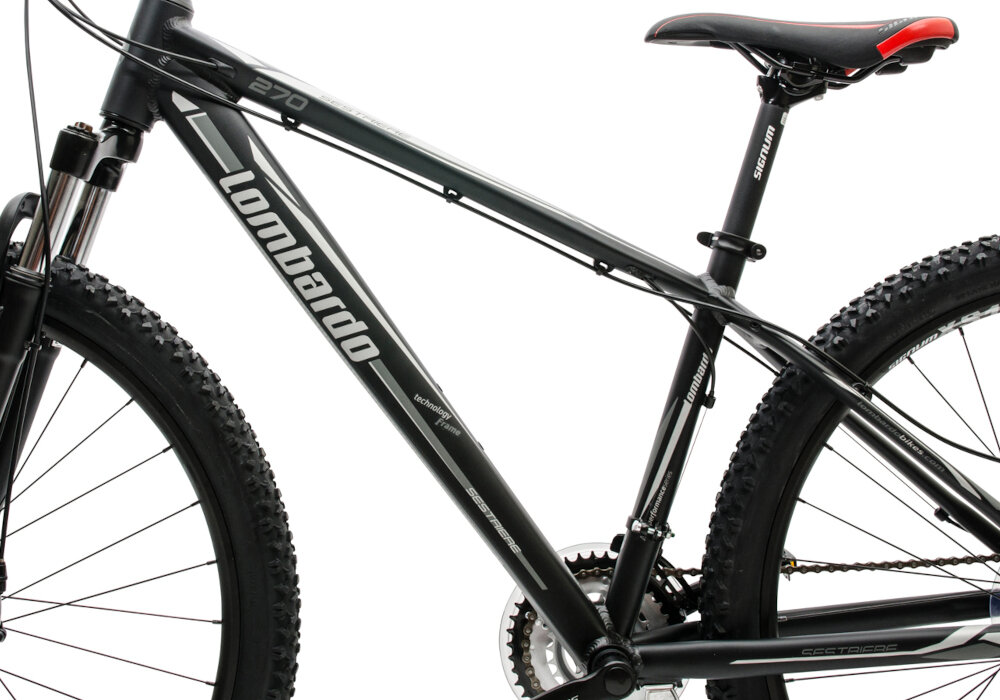 Rower górski LOMBARDO Sestriere 270 M15 Srebrno-czarny - Rama