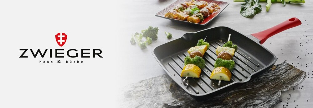 PATELNIA GRILL ZWIEGER OBSIDIAN odporna na odkształcenia, ocrona przed odpryskami, bez uszkodzeń