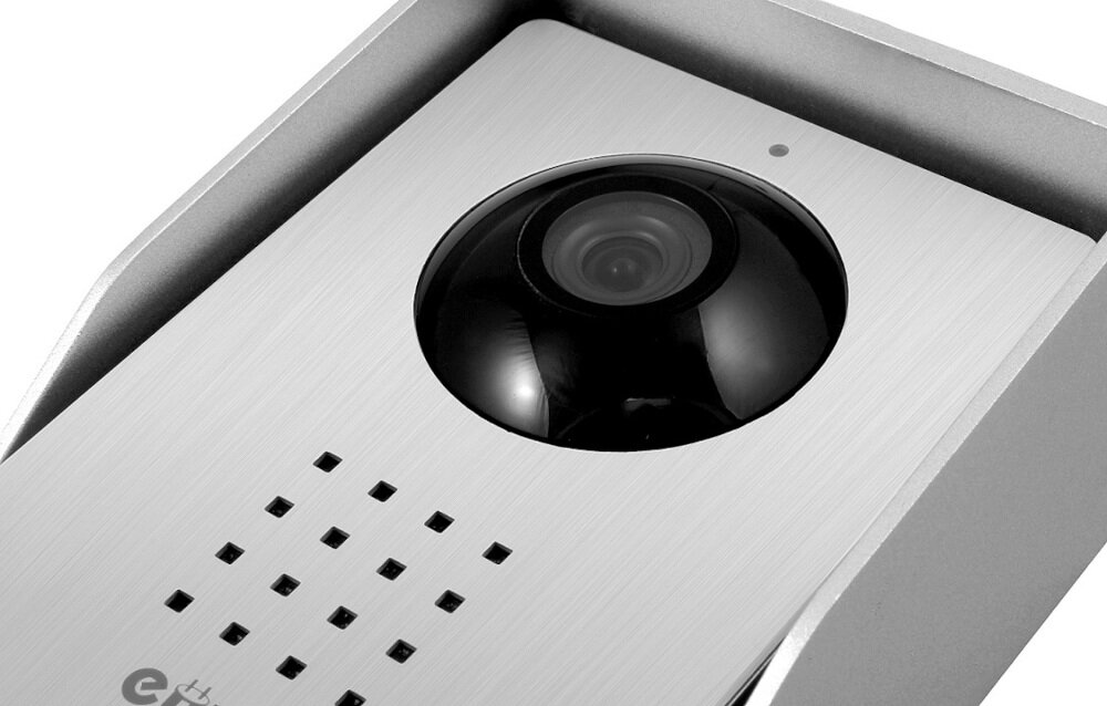 Kaseta zewnętrzna wideodomofonu EURA VDA-93A3 kamera obraz o rozdzielczości 500 TVL obiektyw o polu widzenia 60 stopni trojrodzinna 6 diod LED czujnik zmierzchu